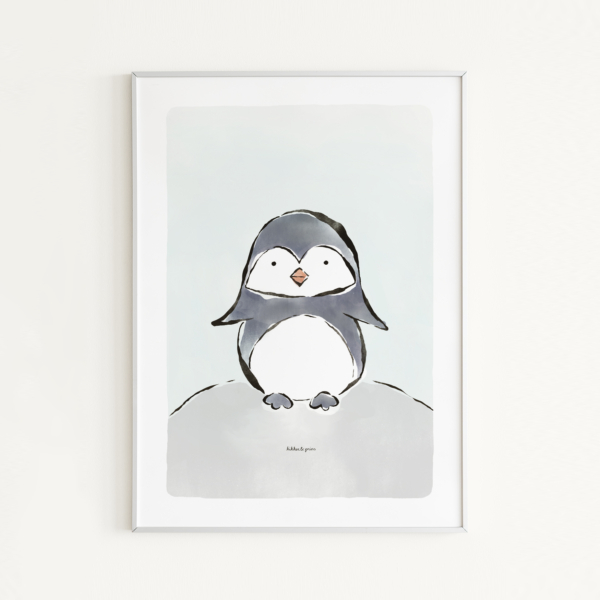 dieren poster pinguin voor de kinderkamer