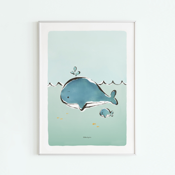 Kinderkamer poster walvis